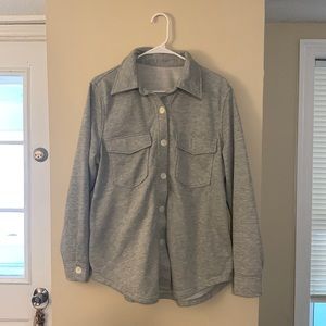 Button down shacket